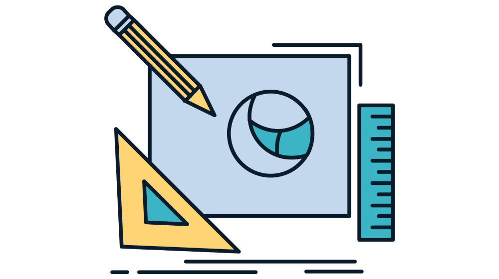 Diagram illustrating the step-by-step creative workflow, UI/UX strategy, and execution phases of the design process at SearchMantra.