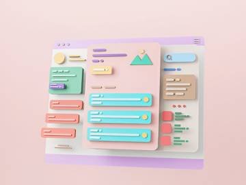 Supplementary visual illustrating content strategy execution, audience engagement, and brand storytelling elements for SearchMantra's content marketing services.